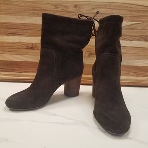 Madewell The Neva Foldover Boot in Suede Used Size 5